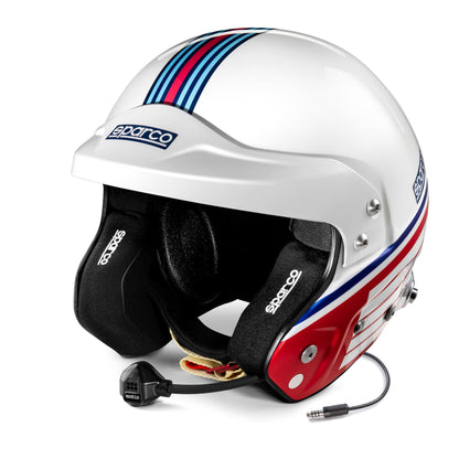 CASCO SPARCO AIR PRO RJ-5I MARTINI RACING STRIPES DESIGN.