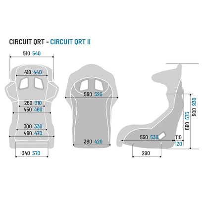 BAQUET SPARCO CIRCUIT II RACING MR WRAPP. (BAJO PEDIDO)