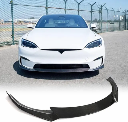 DIFUSOR DELANTERO FIBRA DE CARBONO TESLA MODEL S.