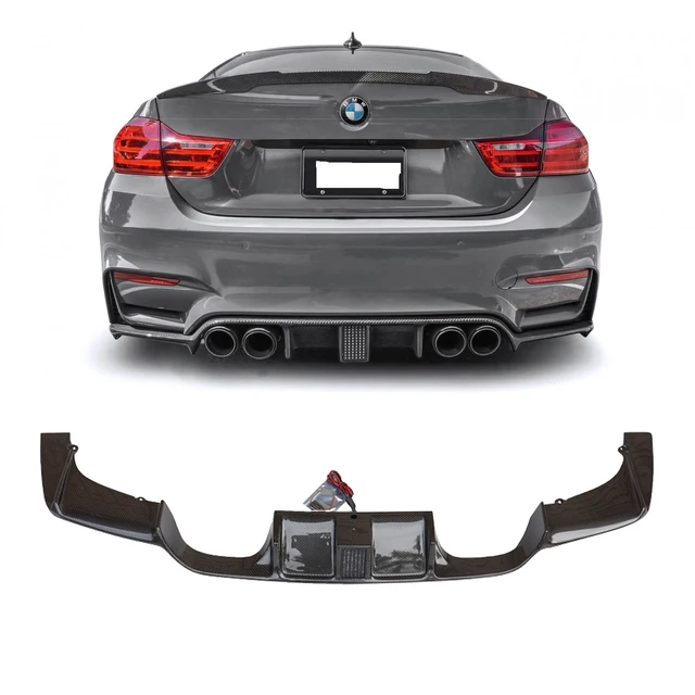 DIFUSOR TRASERO FIBRA DE CARBONO CON LUZ LED F1 BMW M4 F82.