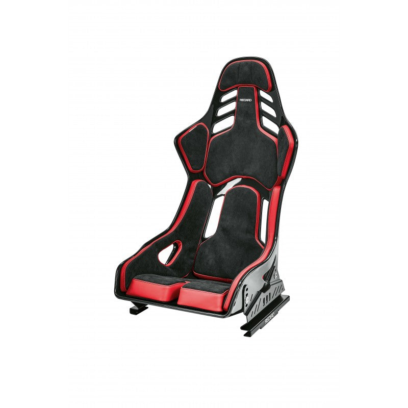 ASIENTO RECARO PODIUM GF ALCANTARA NEGRO/CUERO ROJO.