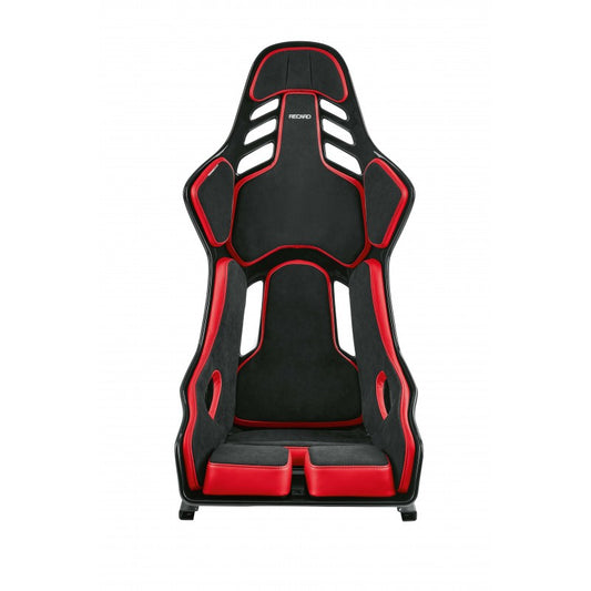 ASIENTO RECARO PODIUM GF ALCANTARA NEGRO/CUERO ROJO.