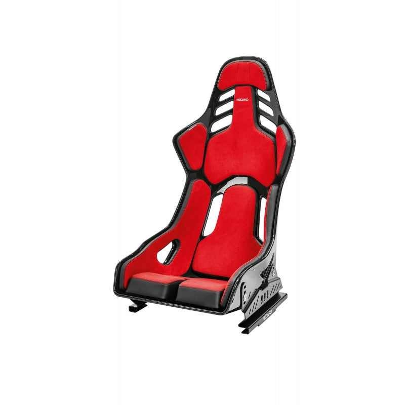 ASIENTO RECARO PODIUM GF CUERO NEGRO Y ALCÁNTARA ROJO.