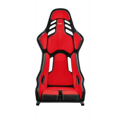 ASIENTO RECARO PODIUM GF CUERO NEGRO Y ALCÁNTARA ROJO.