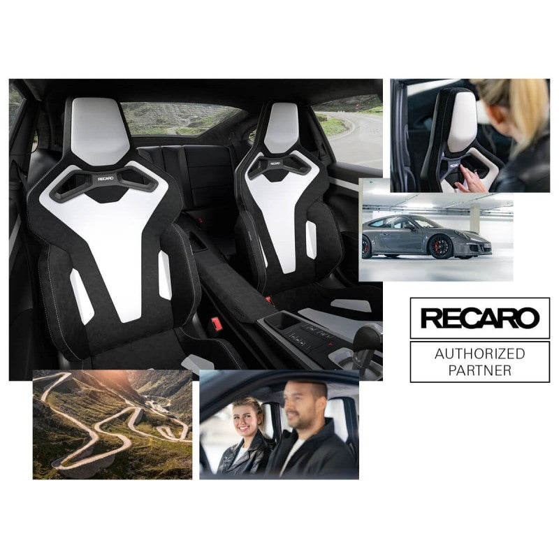 ASIENTO RECARO SPORT C 5DR AIRBAG CALEFACCION CUERO BLANCO/DINAMICA NEGRO.