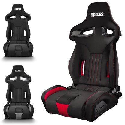 ASIENTO SPARCO R333 NEGRO/ROJO, NEGRO/GRIS, NEGRO.