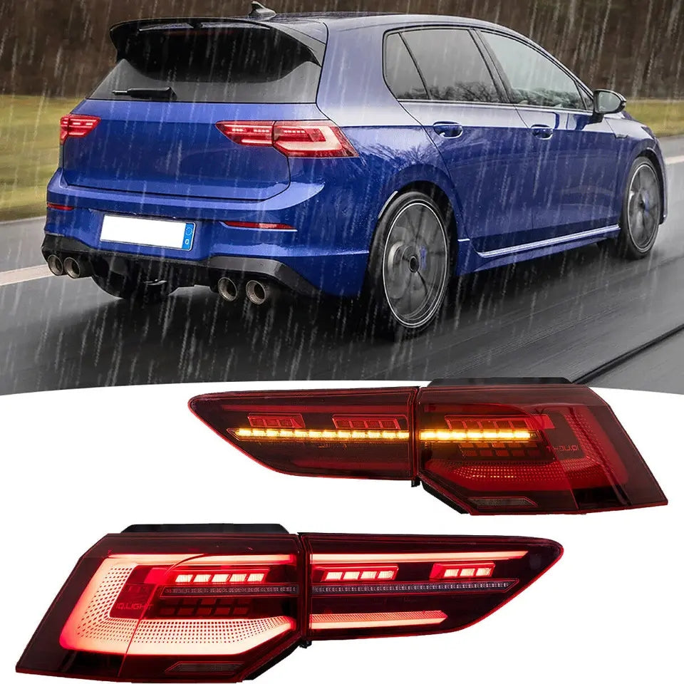 FAROS LED TRASEROS VW GOLF MK8 R.